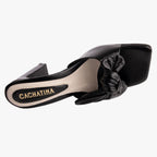 TACÒN - EREN - 7.5 - CUERO NEGRO - CALZADO CACHATINA