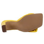 TACÒN - EREN - 7.5 - CUERO AMARILLO - CALZADO CACHATINA