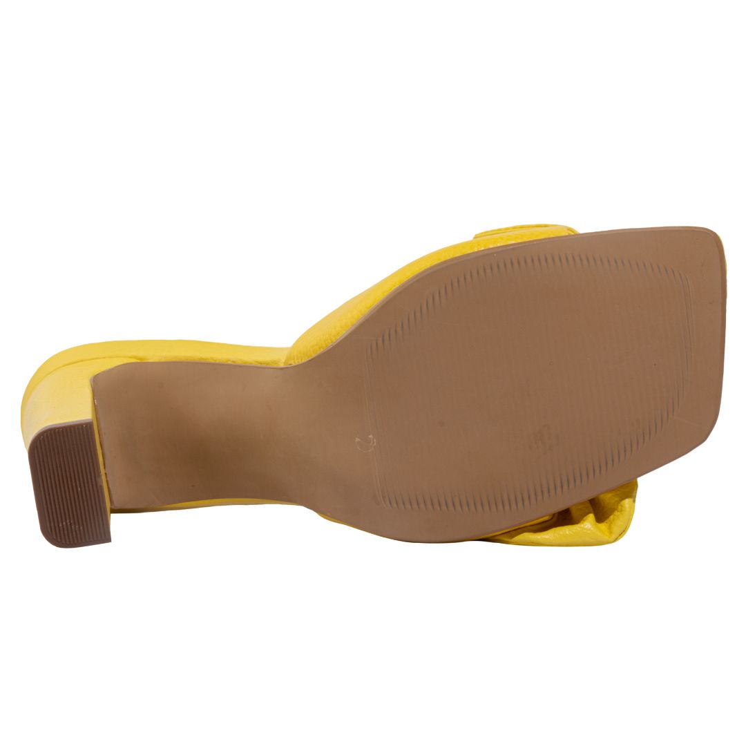 TACÒN - EREN - 7.5 - CUERO AMARILLO - CALZADO CACHATINA