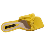 TACÒN - EREN - 7.5 - CUERO AMARILLO - CALZADO CACHATINA
