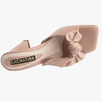 TACÒN - EREN - 7.5 - CUERO BEIGE - CALZADO CACHATINA