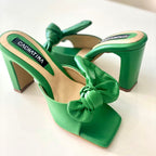 TACÒN - EREN - 7.5 - CUERO VERDE LOZA - CALZADO CACHATINA