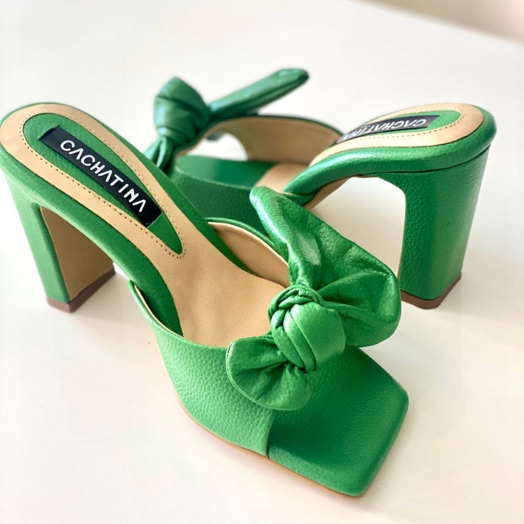 TACÒN - EREN - 7.5 - CUERO VERDE LOZA - CALZADO CACHATINA