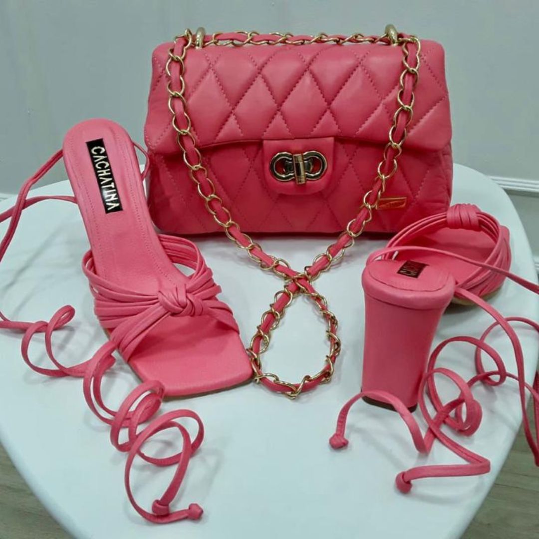 TACÓN - EVELYN - 7.5 - CUERO ROSA FRESA - CALZADO CACHATINA