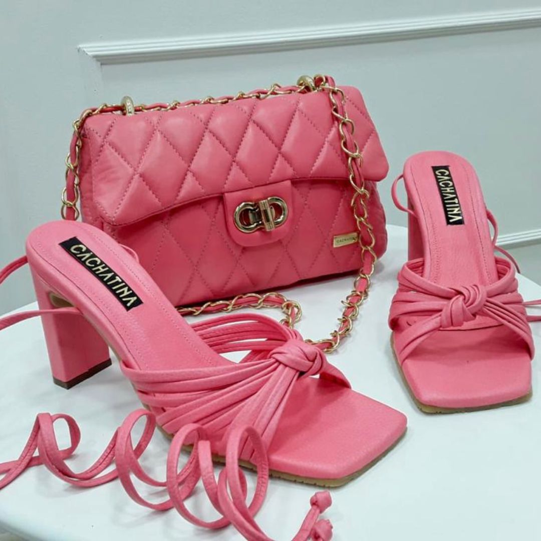 TACÓN - EVELYN - 7.5 - CUERO ROSA FRESA - CALZADO CACHATINA