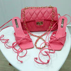 TACÓN - EVELYN - 7.5 - CUERO ROSA FRESA - CALZADO CACHATINA