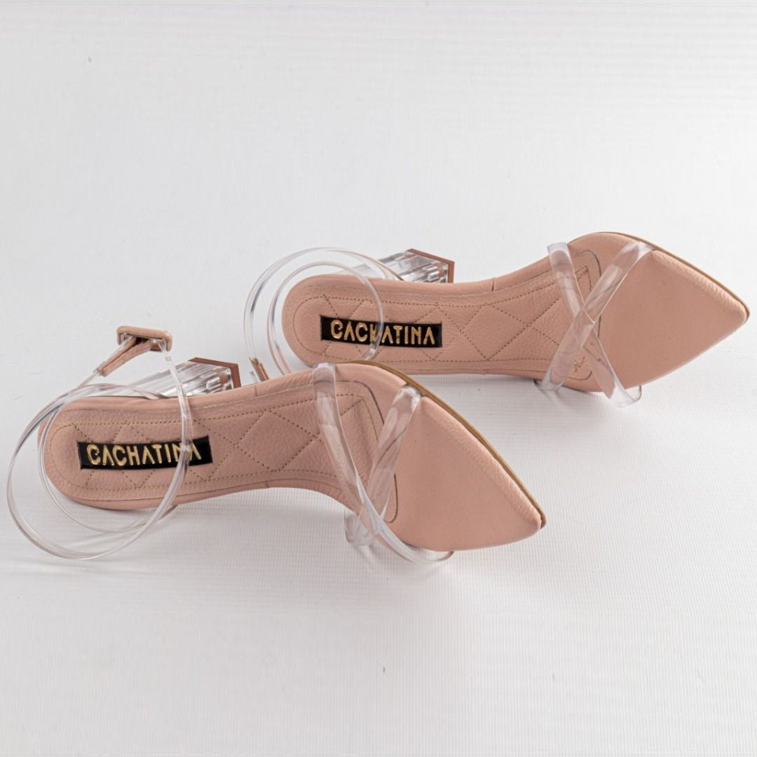 TACÓN - FILADELFIA - 7.5 - CUERO NUDE - CALZADO CACHATINA