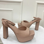 TACÒN - GRECIA - 12 CM - CUERO TAUPE - CALZADO CACHATINA