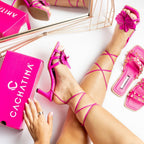 TACÒN - HILARY - 7.5 - CUERO FUCSIA - CALZADO CACHATINA