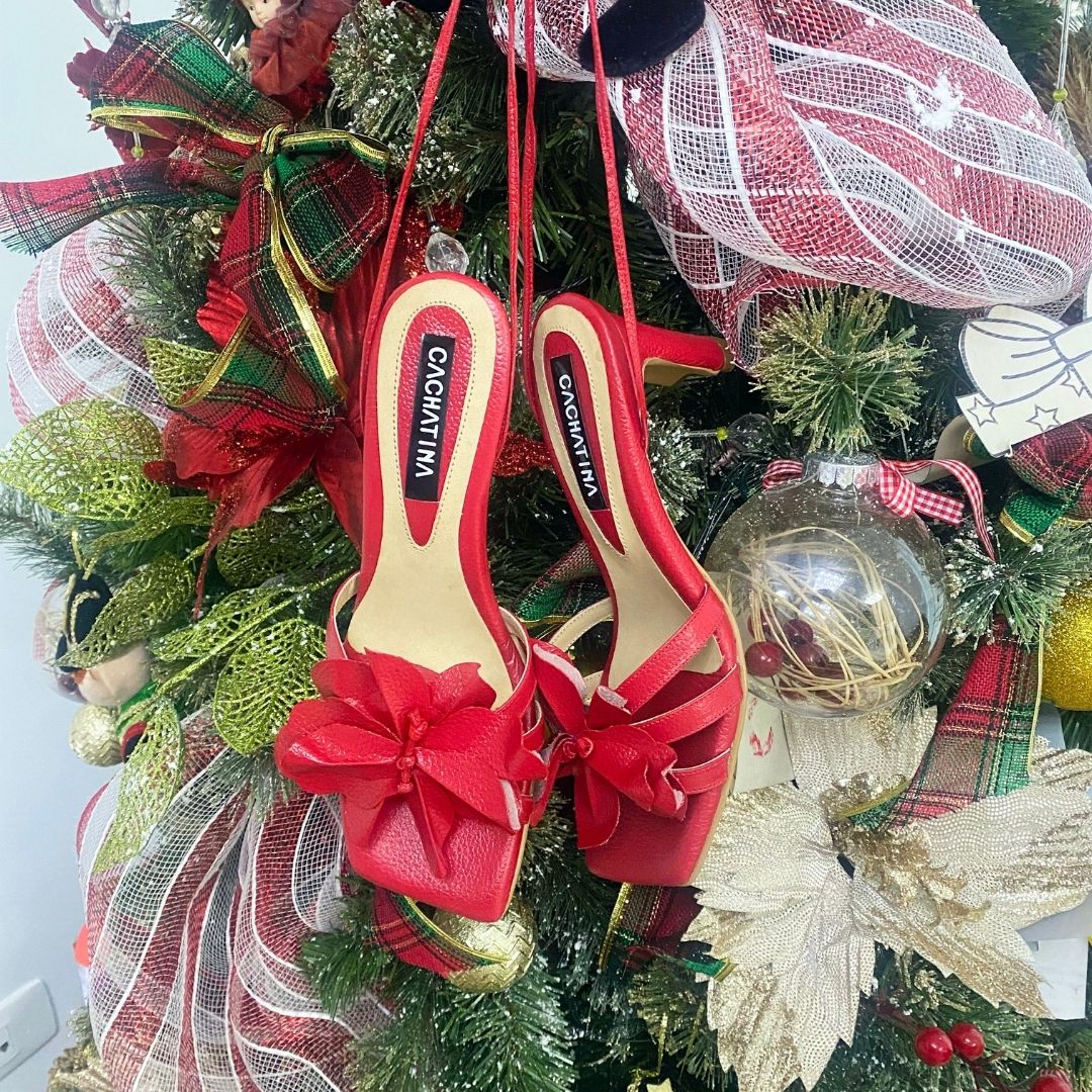 TACÒN - HILARY - 7.5 - CUERO ROJO - CALZADO CACHATINA