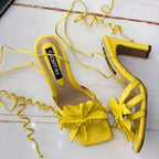 TACÒN - HILARY - 7.5 - CUERO AMARILLO - CALZADO CACHATINA