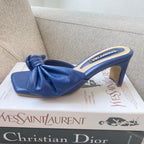 TACÒN - JANIS - 5.5 - CUERO AZUL - CALZADO CACHATINA
