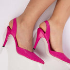 TACÒN - KAPRINA - 8.5 - CUERO FUCSIA - CALZADO CACHATINA