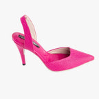 TACÒN - KAPRINA - 8.5 - CUERO FUCSIA - CALZADO CACHATINA