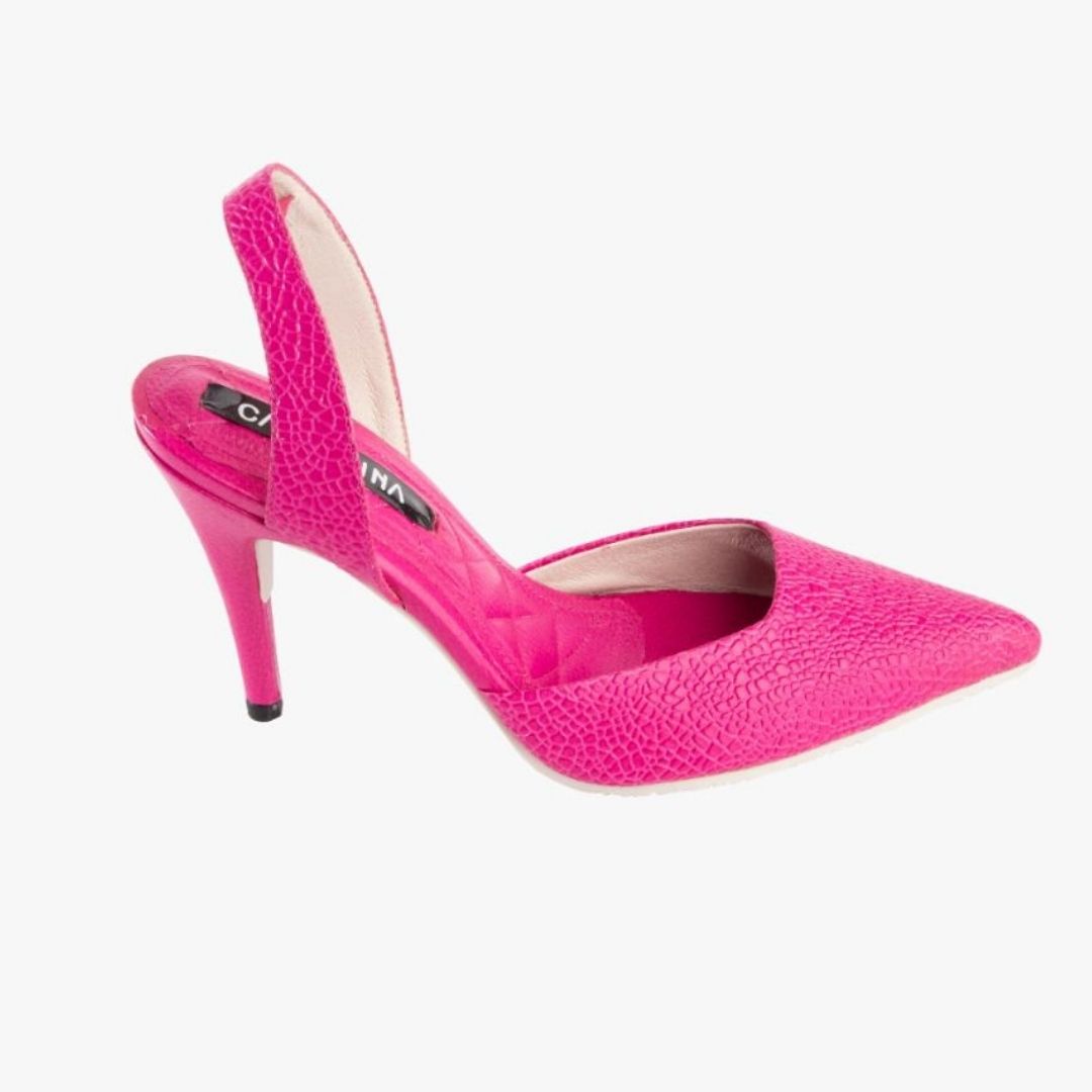 TACÒN - KAPRINA - 8.5 - CUERO FUCSIA - CALZADO CACHATINA