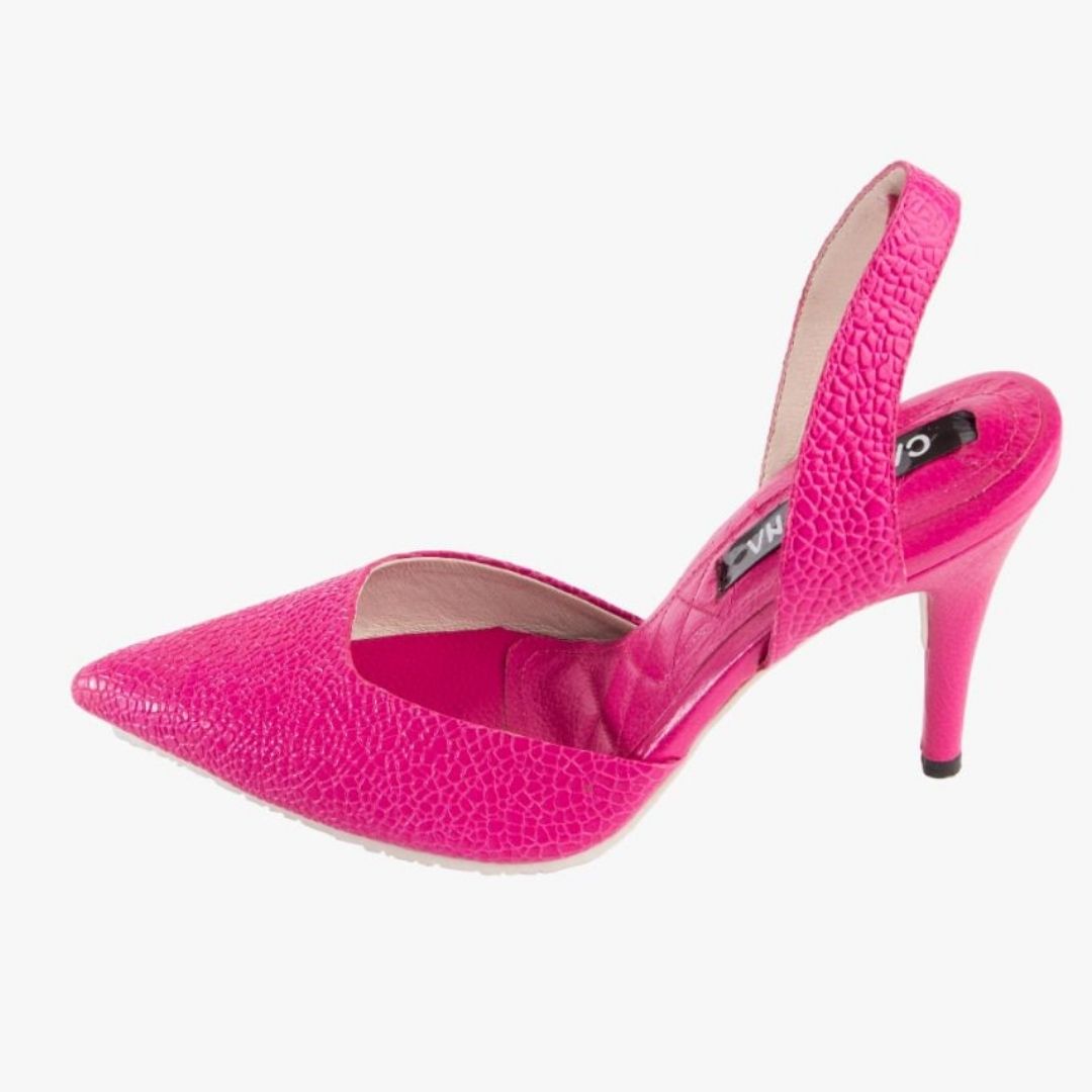 TACÒN - KAPRINA - 8.5 - CUERO FUCSIA - CALZADO CACHATINA