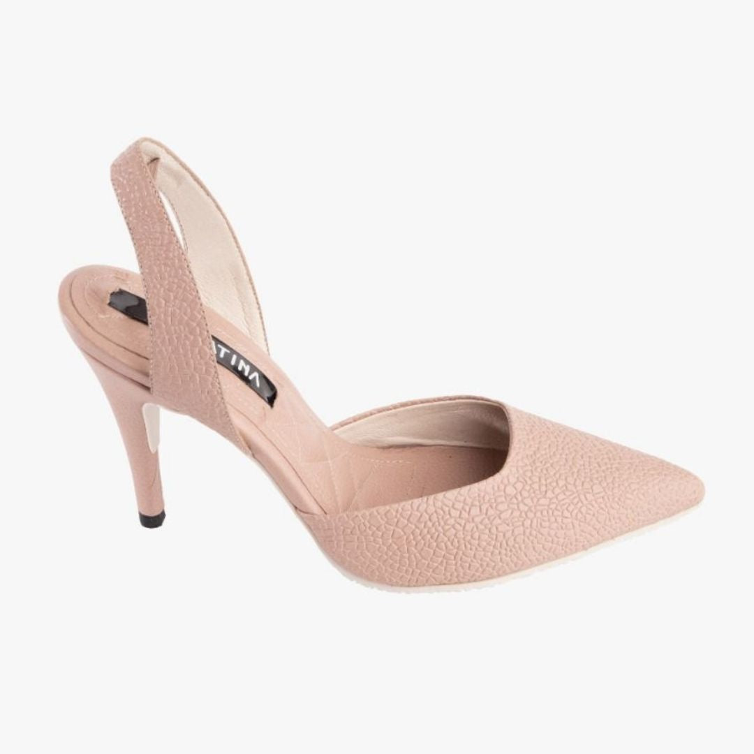 TACÒN - KAPRINA - 8.5 - CUERO TAUPE - CALZADO CACHATINA