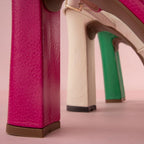 TACÒN - LETONIA - 12 CM - CUERO FUCSIA - CALZADO CACHATINA