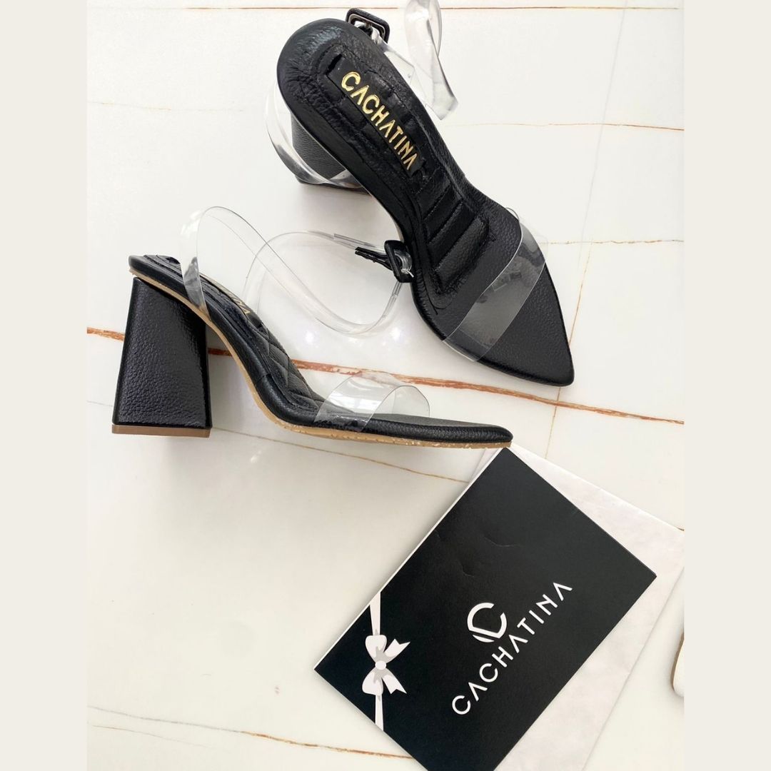 TACÒN - NEW YING - 7.5 - CUERO NEGRO - CALZADO CACHATINA