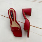 TACÒN - NIGERIA - 5.5 - CUERO ROJO - CALZADO CACHATINA
