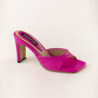 TACÒN - NICKY - 7.5 - CUERO FUCSIA - CALZADO CACHATINA