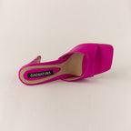 TACÒN - NICKY - 7.5 - CUERO FUCSIA - CALZADO CACHATINA