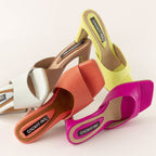 TACÒN - NICKY - 7.5 - CUERO FUCSIA - CALZADO CACHATINA