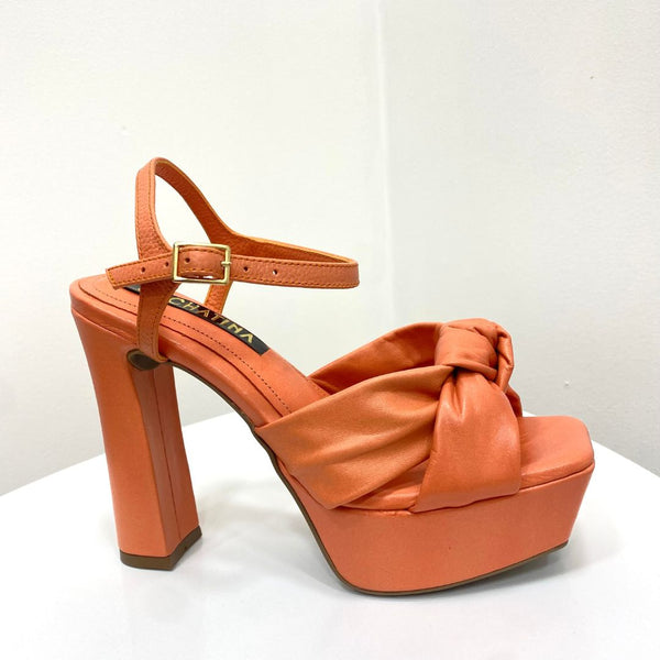 TACÒN ELEGANTE - SPECIAL ALTURA 12 CM - CUERO PERA - CALZADO CACHATINA