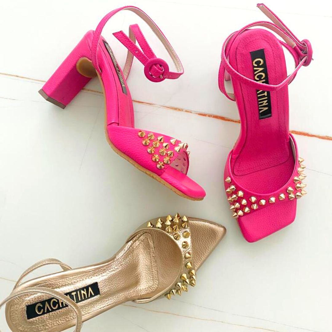 TACÒN ELEGANTE - VALKIRIA ALTURA 7 Y MEDIO - CUERO FUCSIA CALZADO CACHATINA
