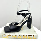 TACÒN ELEGANTE - WHENDY ALTURA 7 Y MEDIO - CUERO NEGRO