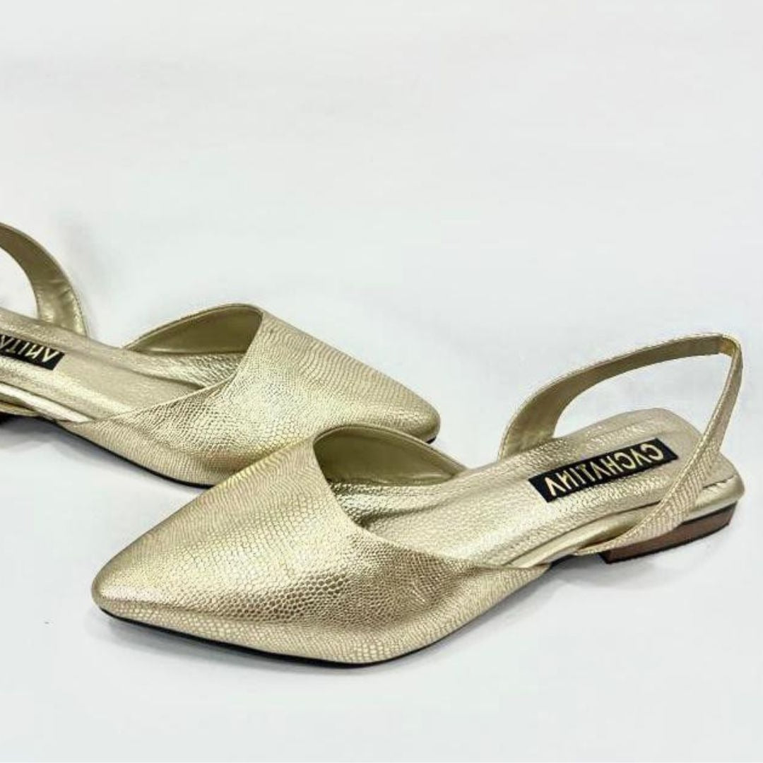 CALZADO CACHATINA - ZUECO MUJER - TEDY - CUERO DORADO